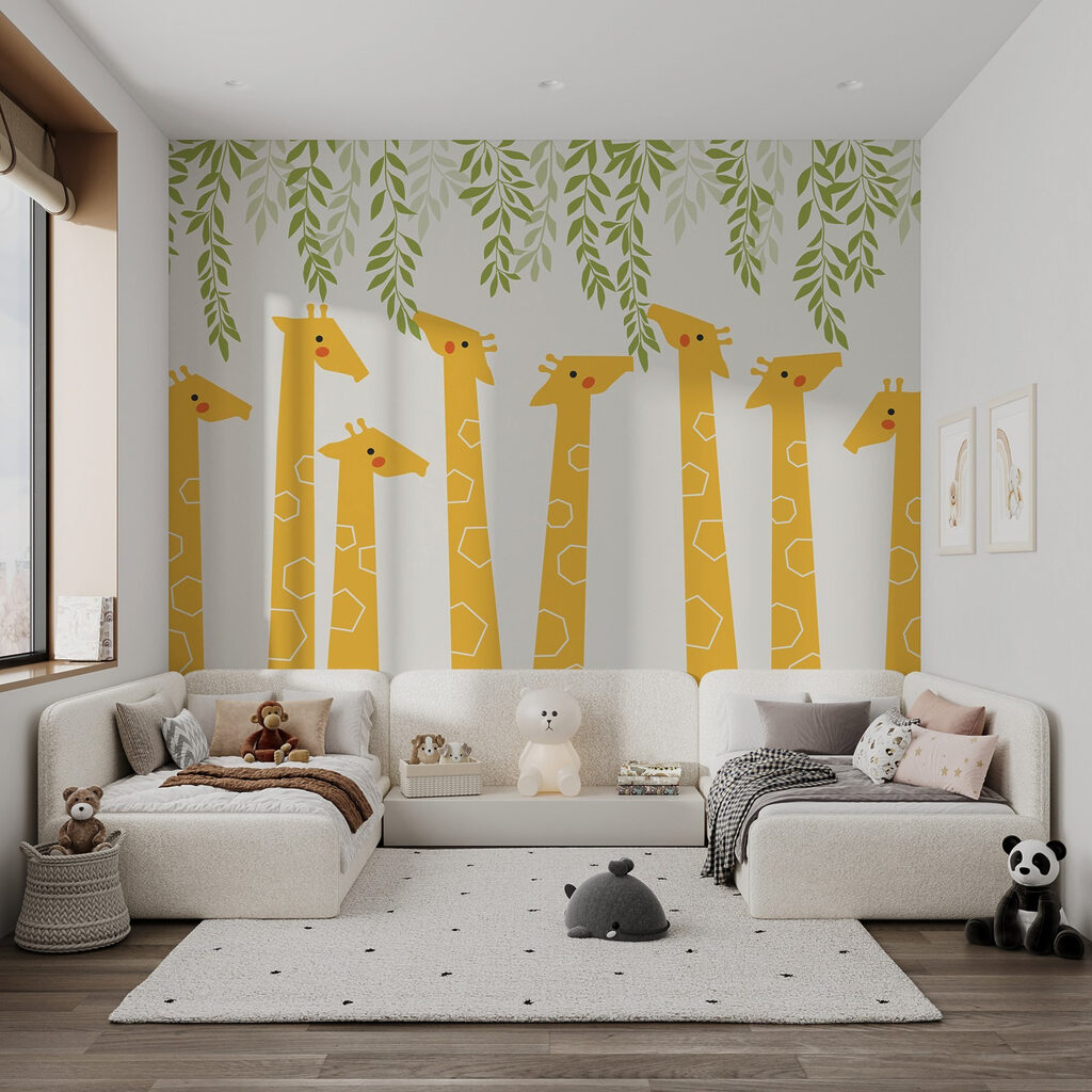 Girafe sub frunze verzi — interior 2