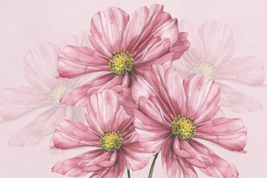 Flori mari delicate — design complet