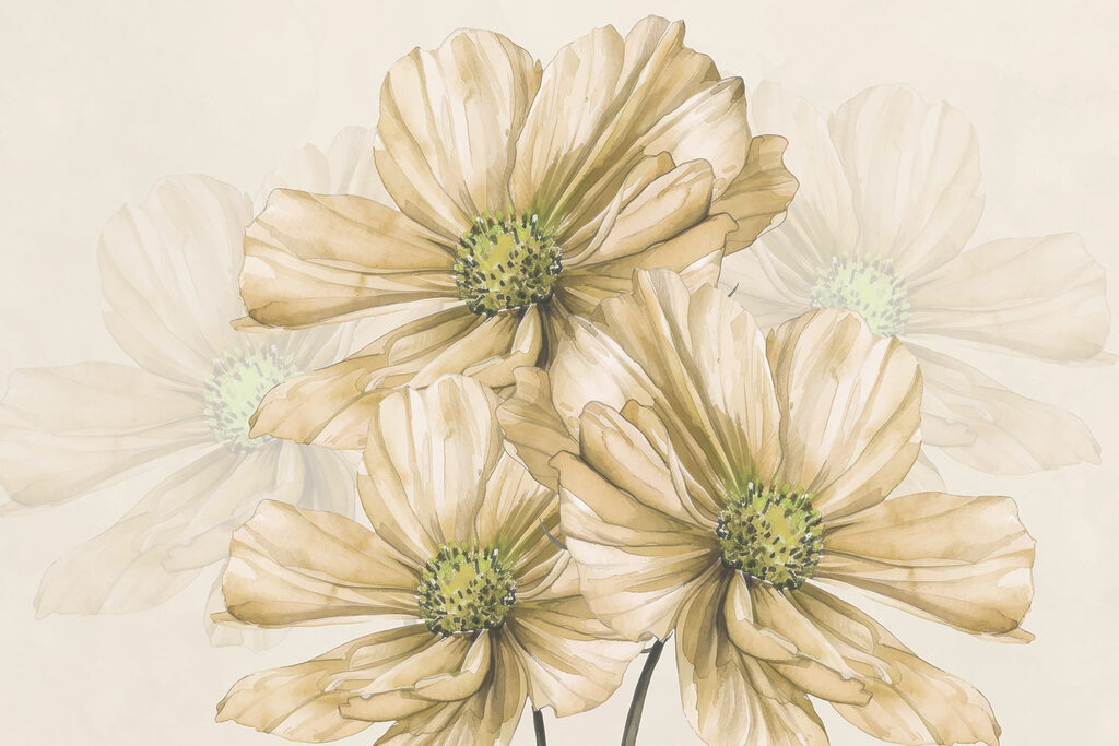 Flori mari delicate — design complet