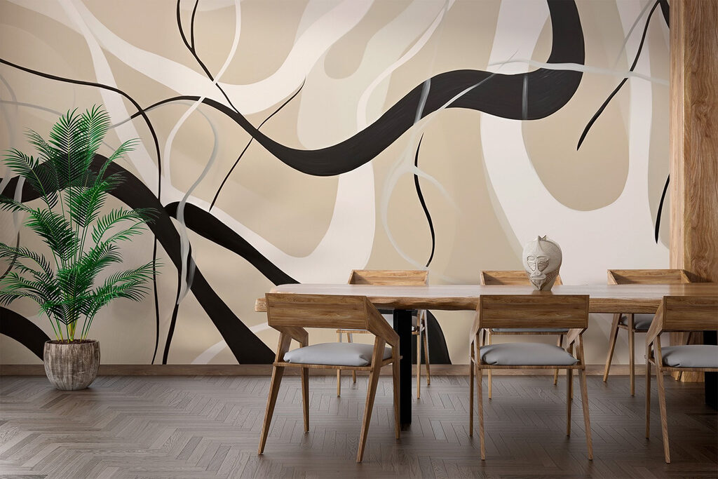 Panglici negre pe bej — interior 3