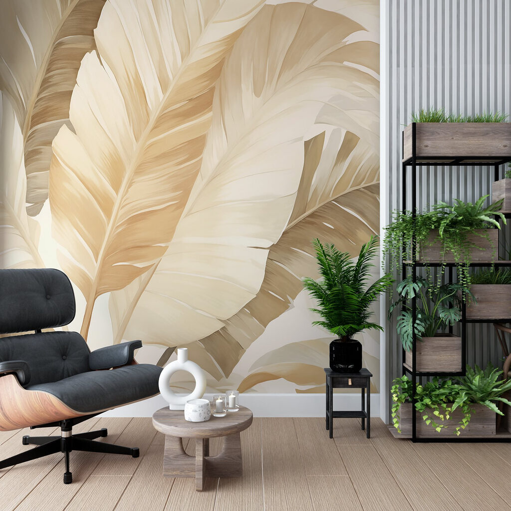 Frunze în tonuri crem — interior 2