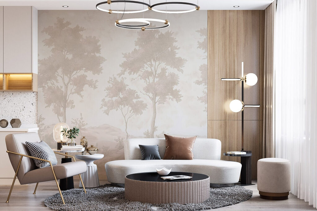 Copaci pe teren stâncos — interior 3