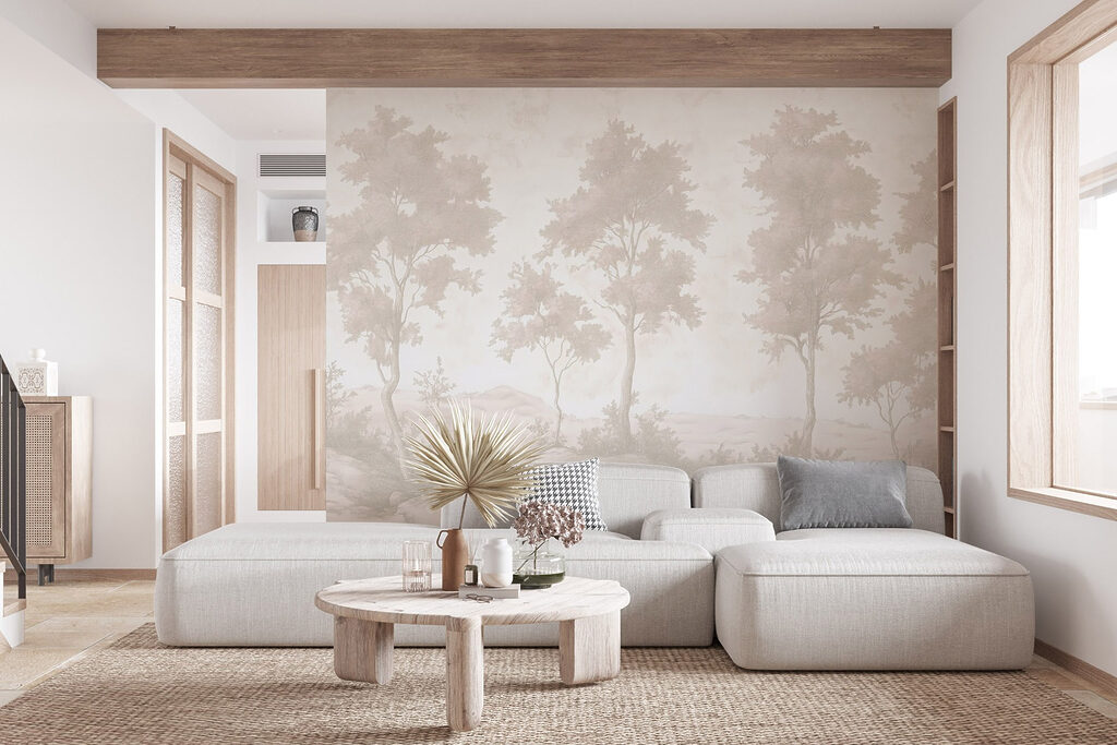 Copaci pe teren stâncos — interior 4