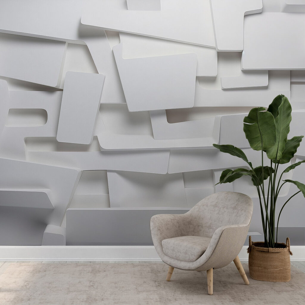 Blocuri albe cu umbre — interior 2