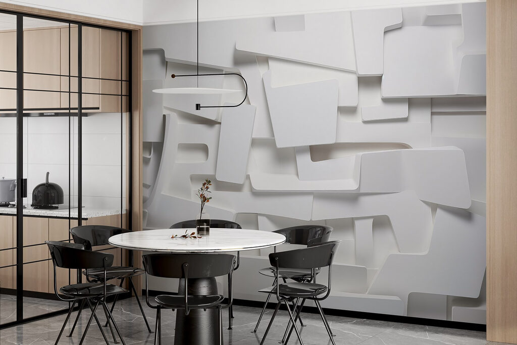 Blocuri albe cu umbre — interior 3