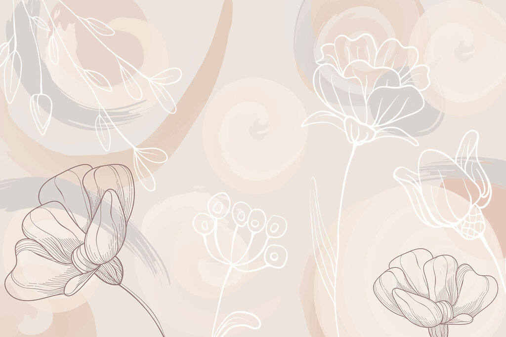 Linii florale rotunjite — design complet