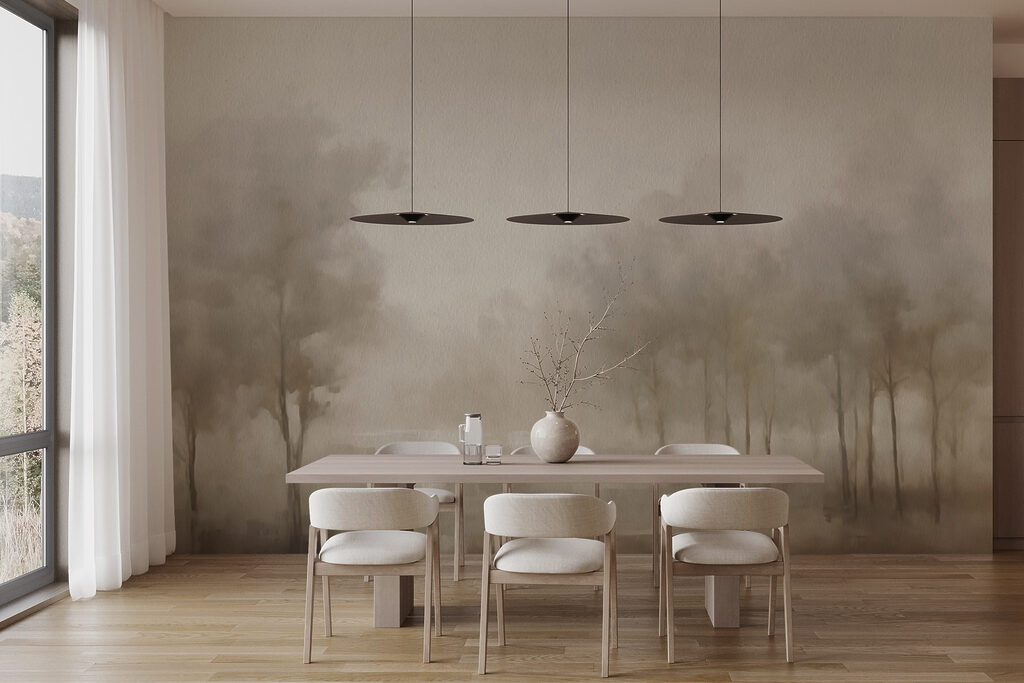 Copaci lângă apă liniștită — interior 3
