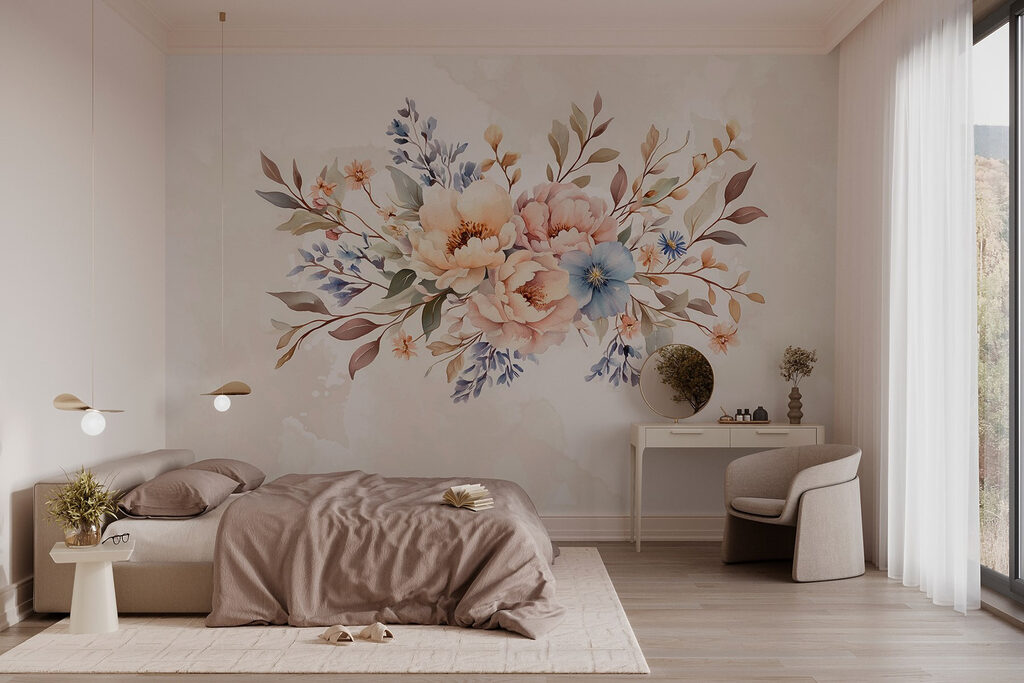 Buchet mic pe crem — interior 1
