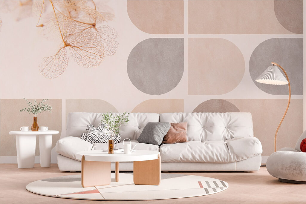 Forme geometrice și frunze — interior 4