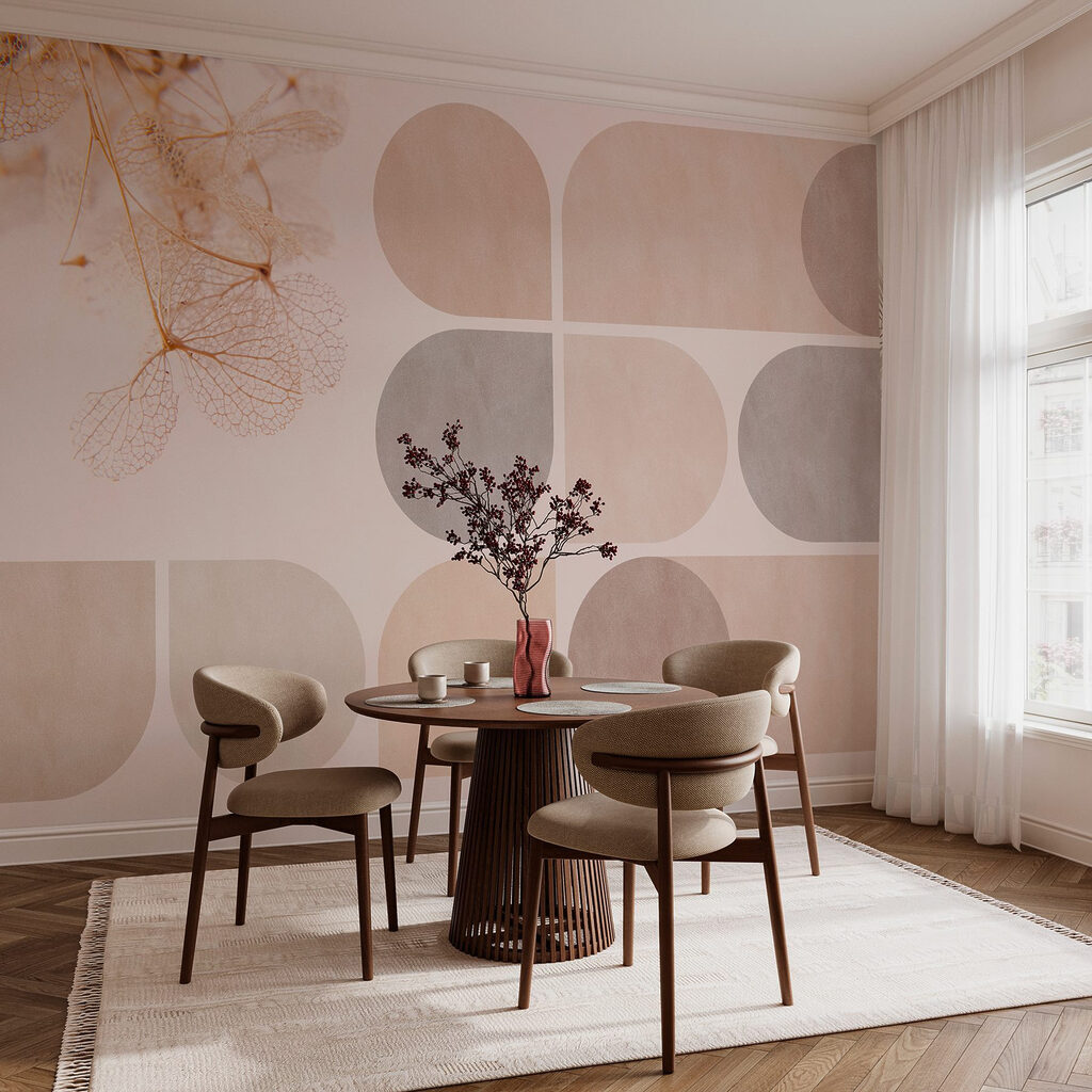 Forme geometrice și frunze — interior 5