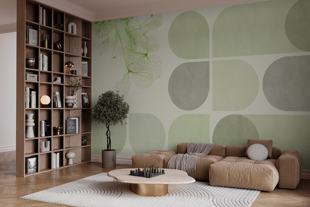Forme geometrice și frunze — interior 2
