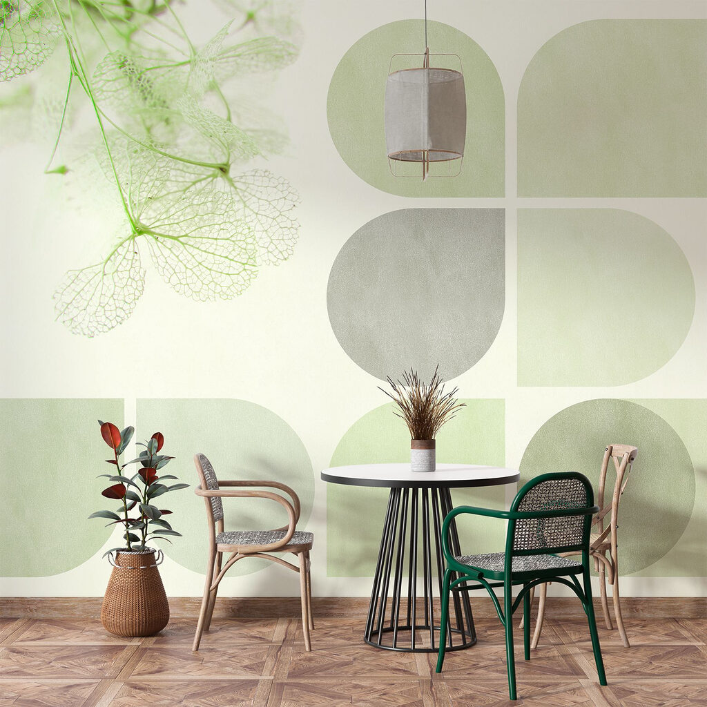 Forme geometrice și frunze — interior 4