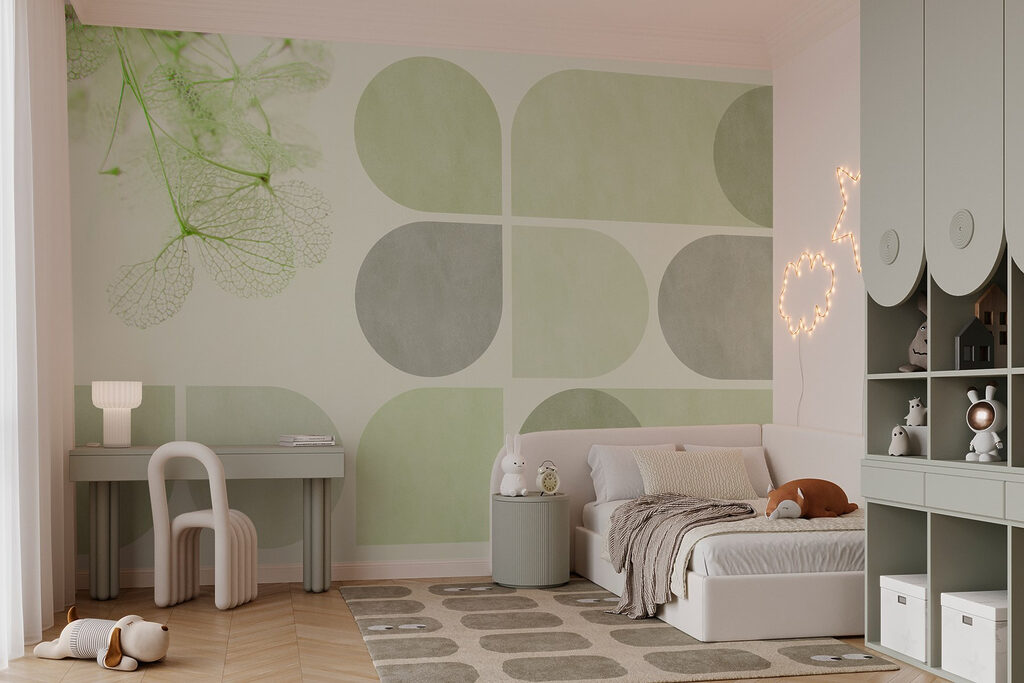 Forme geometrice și frunze — interior 5