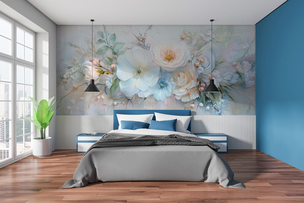 Buchet albastru deschis — interior 1