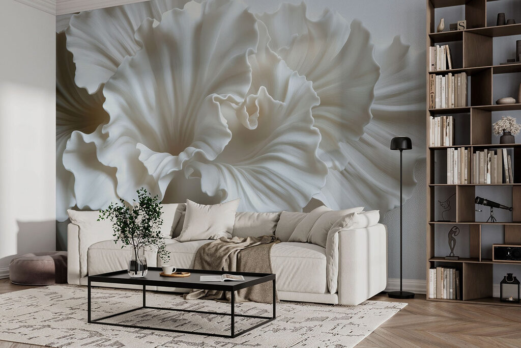 Floare albă plisată — interior 5