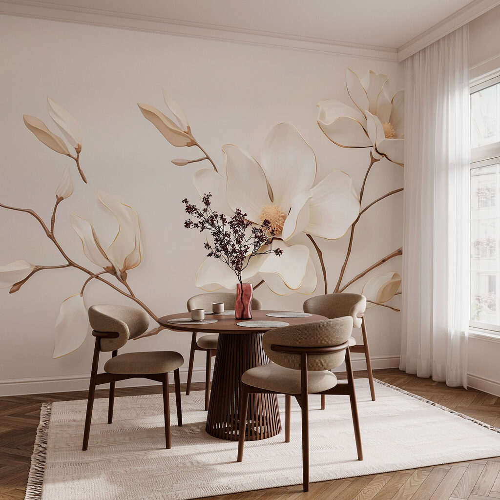 Magnolie albă, ramuri înclinate — interior 2