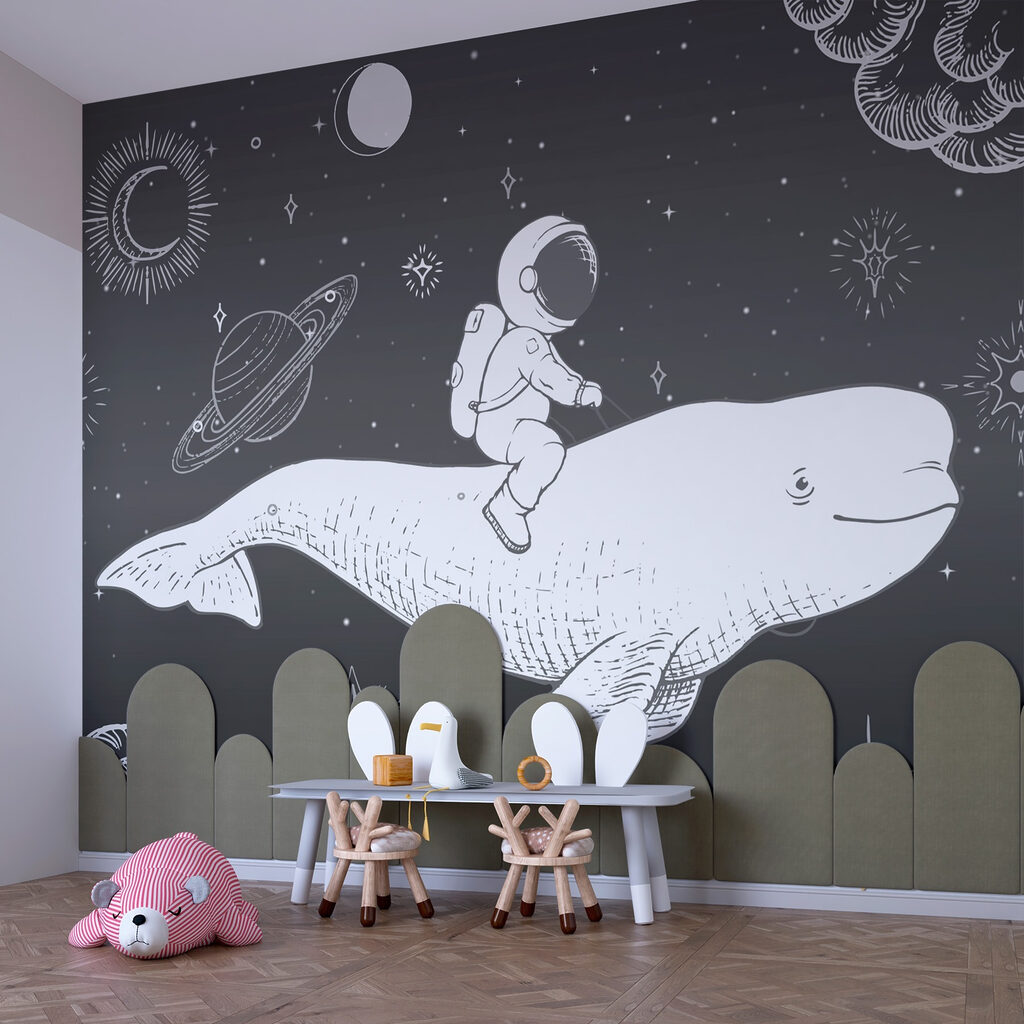 Astronaut pe balenă cosmică — interior 3