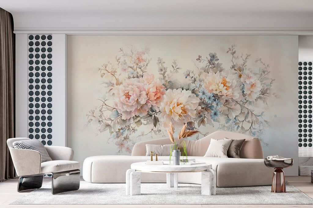 Buchet în vopsea delicată — interior 3