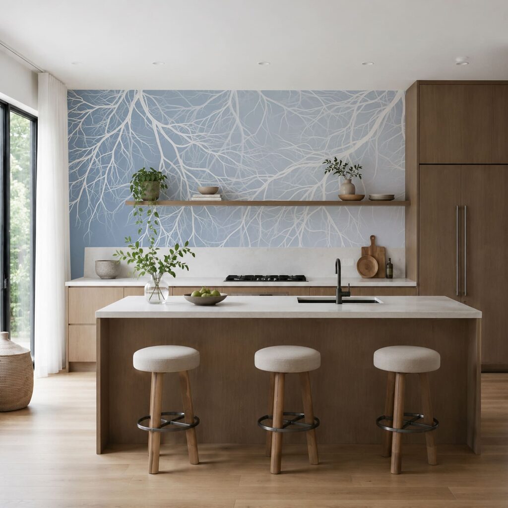 Ramuri albe în rețea — interior 2