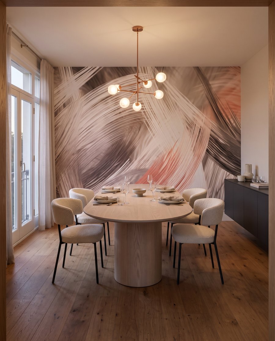 Arcuri roz pe gri — interior 6