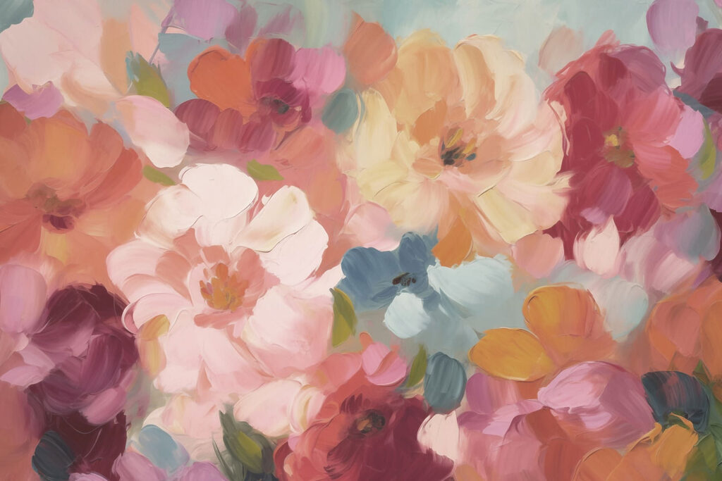 Buchet de pete colorate — design complet