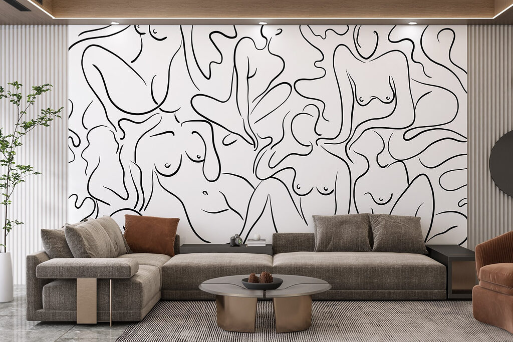 Femei în linii libere — interior 1