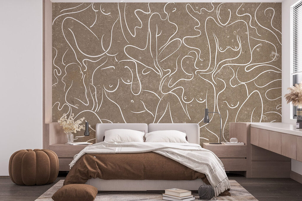 Femei în linii albe — interior 1