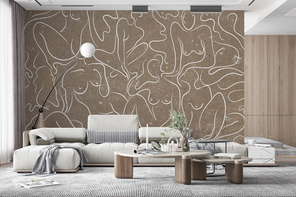 Femei în linii albe — interior 2