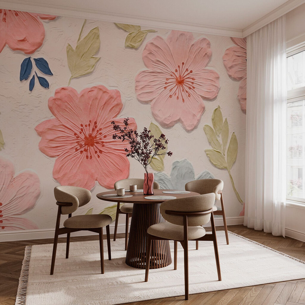 Model roz cu frunze — interior 3