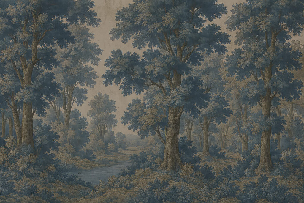 Potecă prin pădure — design complet