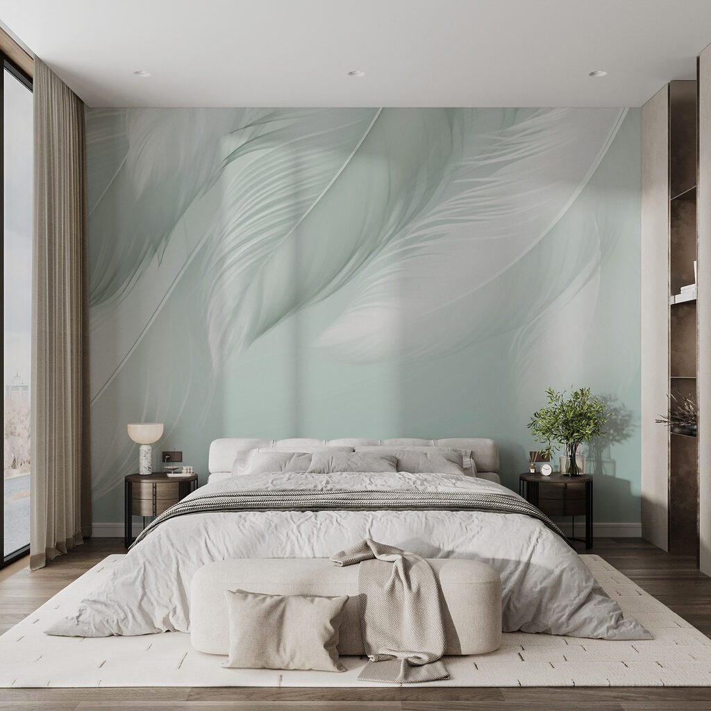 Pene lungi în verde-mentă — interior 1