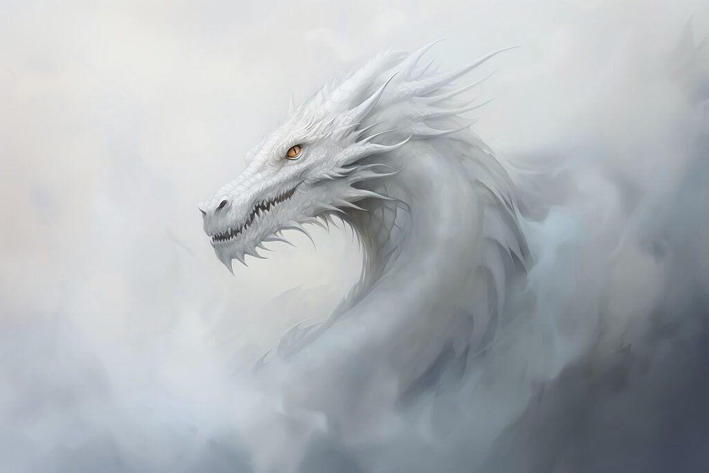 Dragon alb din ceață — design complet