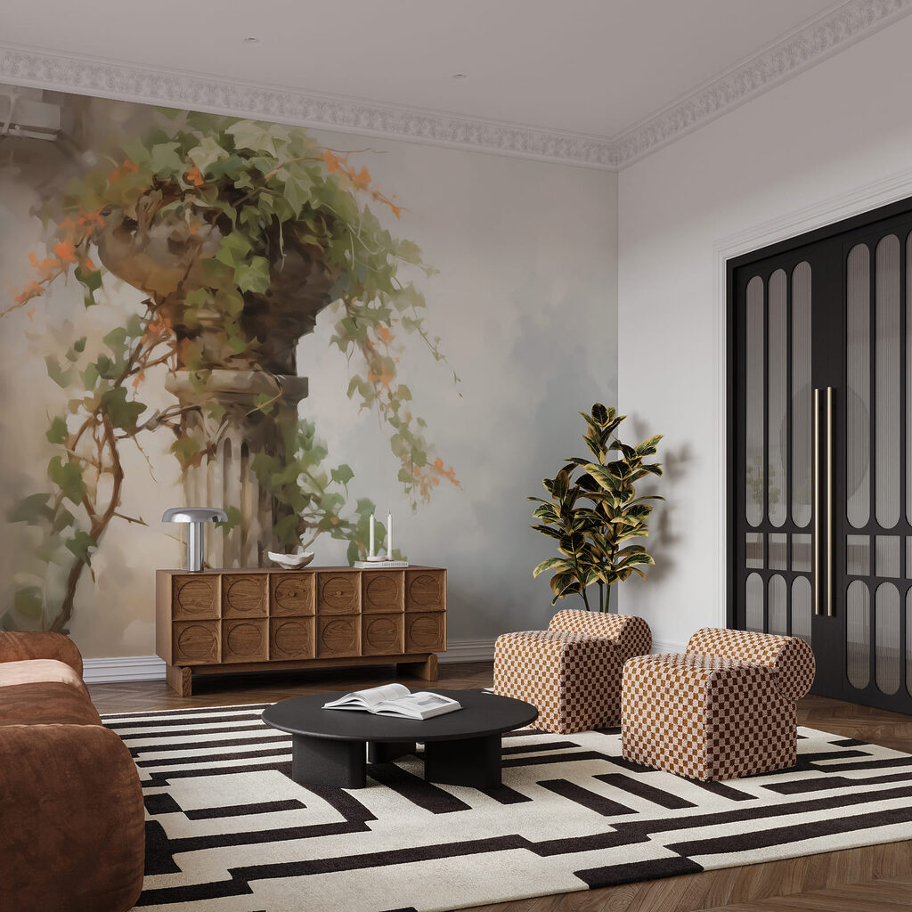 Coloană năpădită de verdeață — interior 2