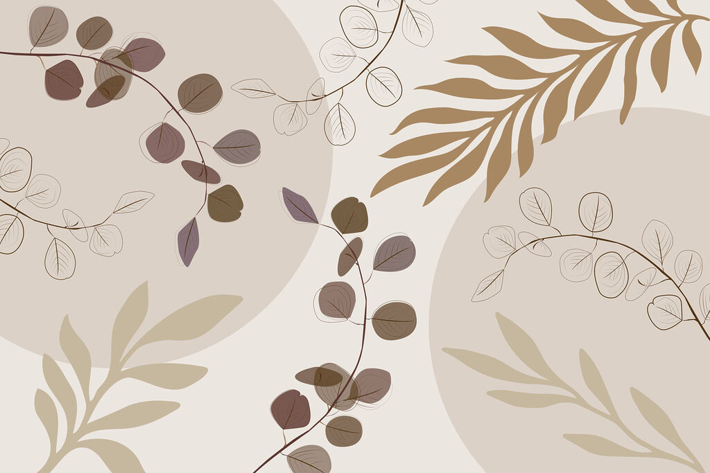 Frunze în nuanțe naturale — design complet