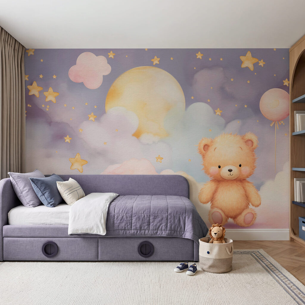Ursuleț sub lună pastel — interior 2