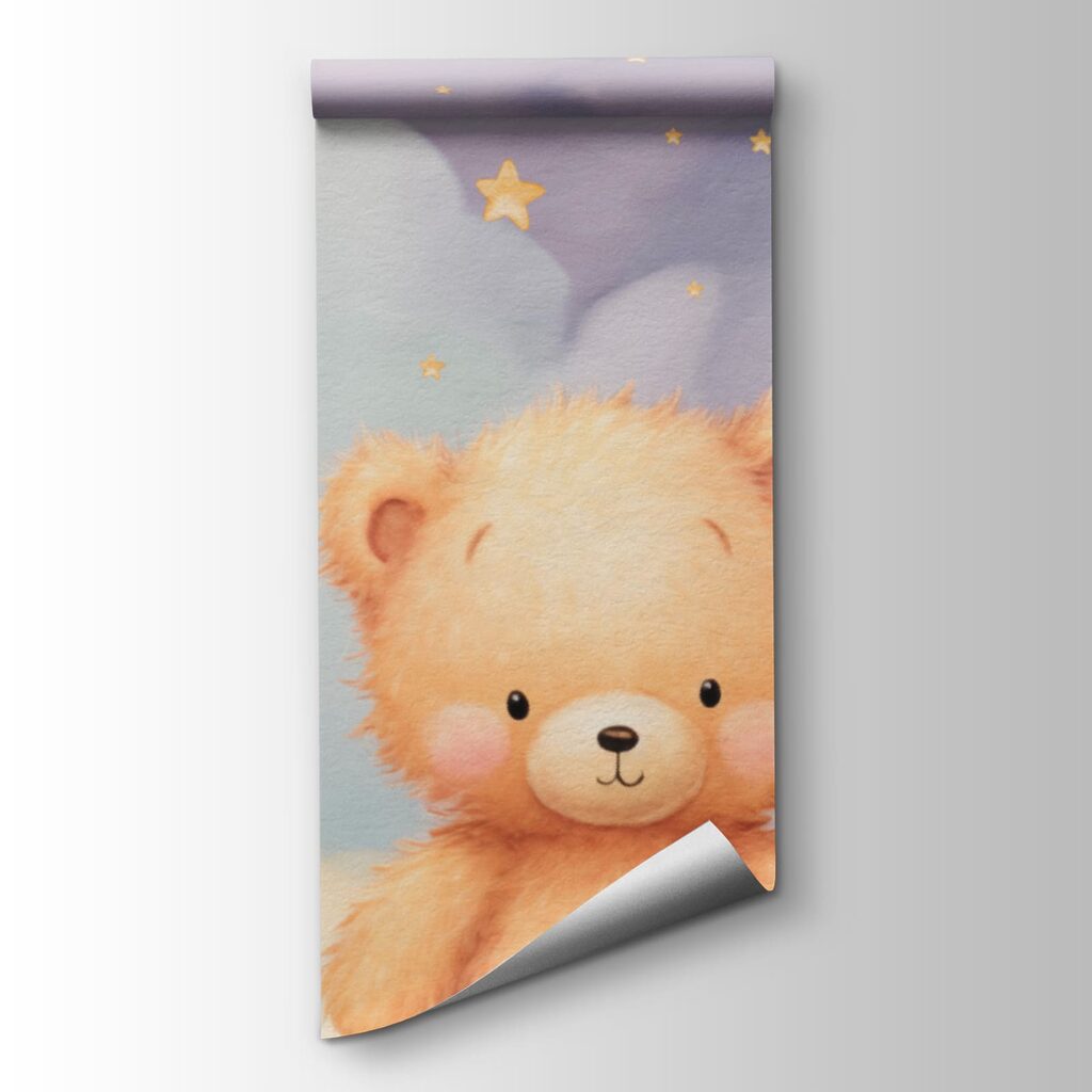 Ursuleț sub lună pastel — vizualizare produs