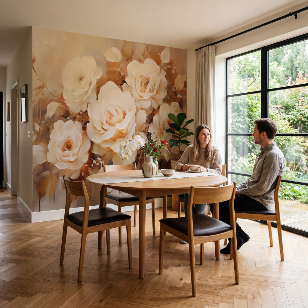 Trandafiri, pete de vopsea — interior 2
