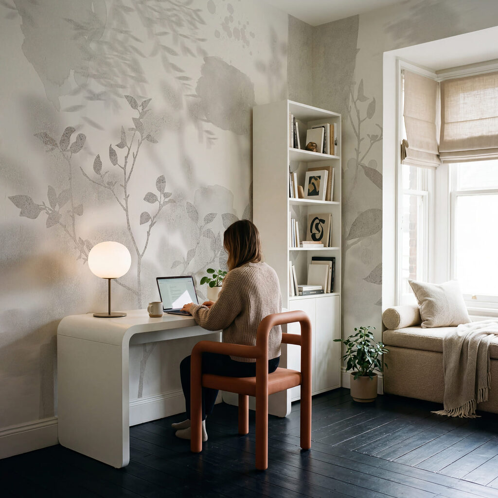 Crenguțe în umbră blândă — interior 1