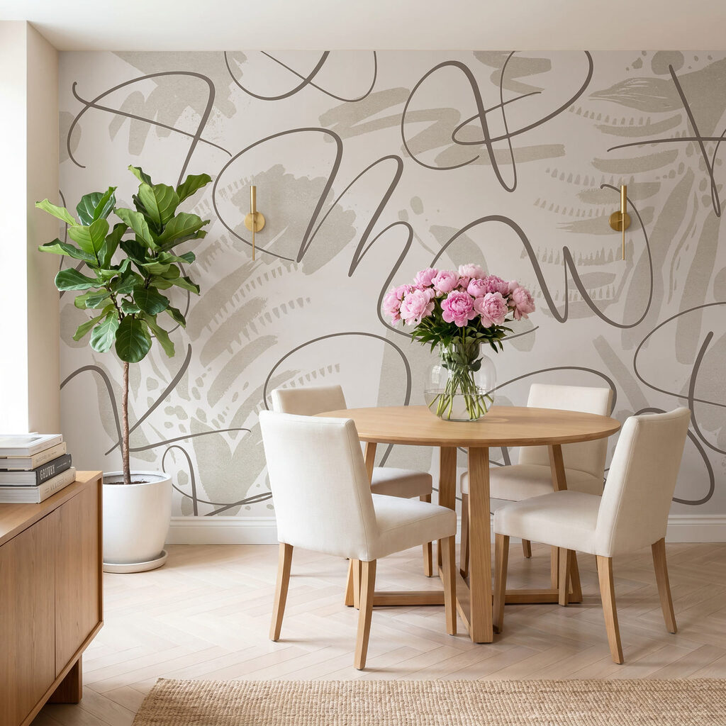 Linii libere peste frunze — interior 1