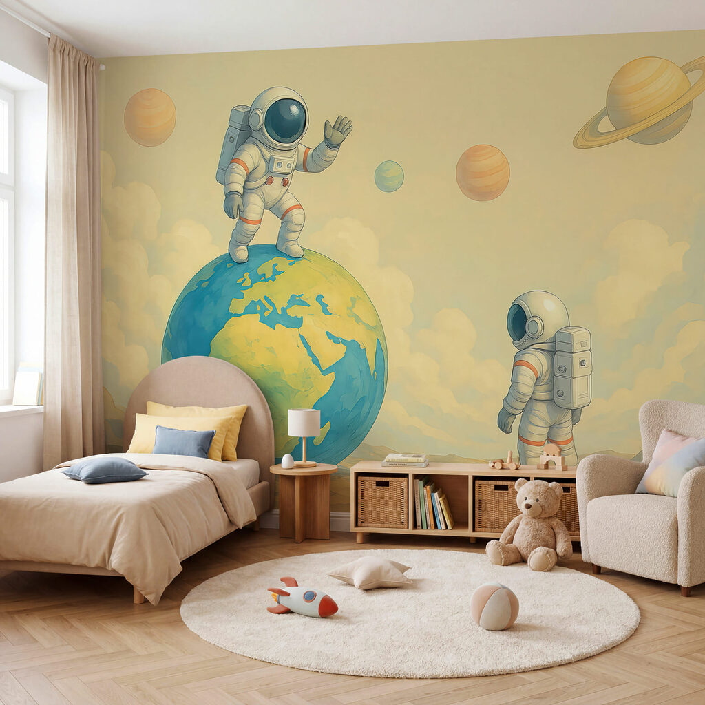 Astronauți și Pământul — interior 1