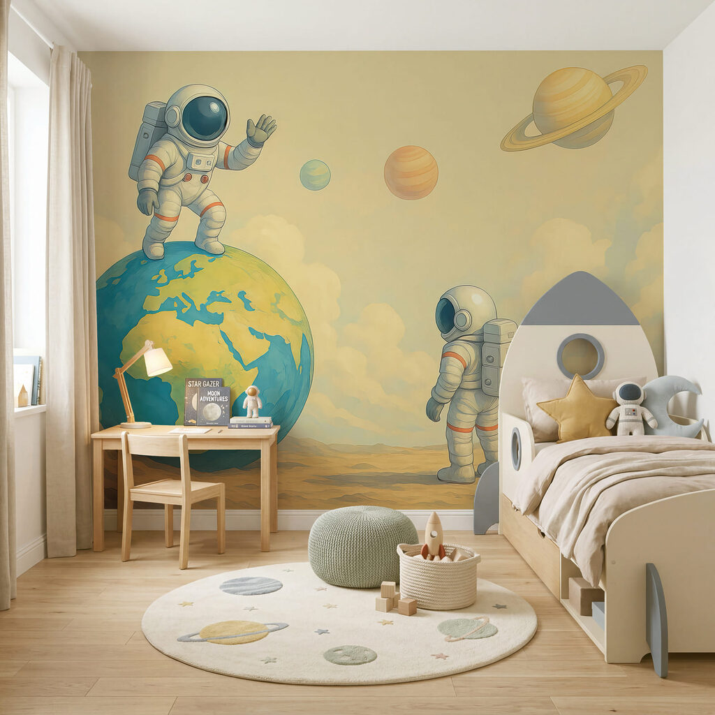 Astronauți și Pământul — interior 2