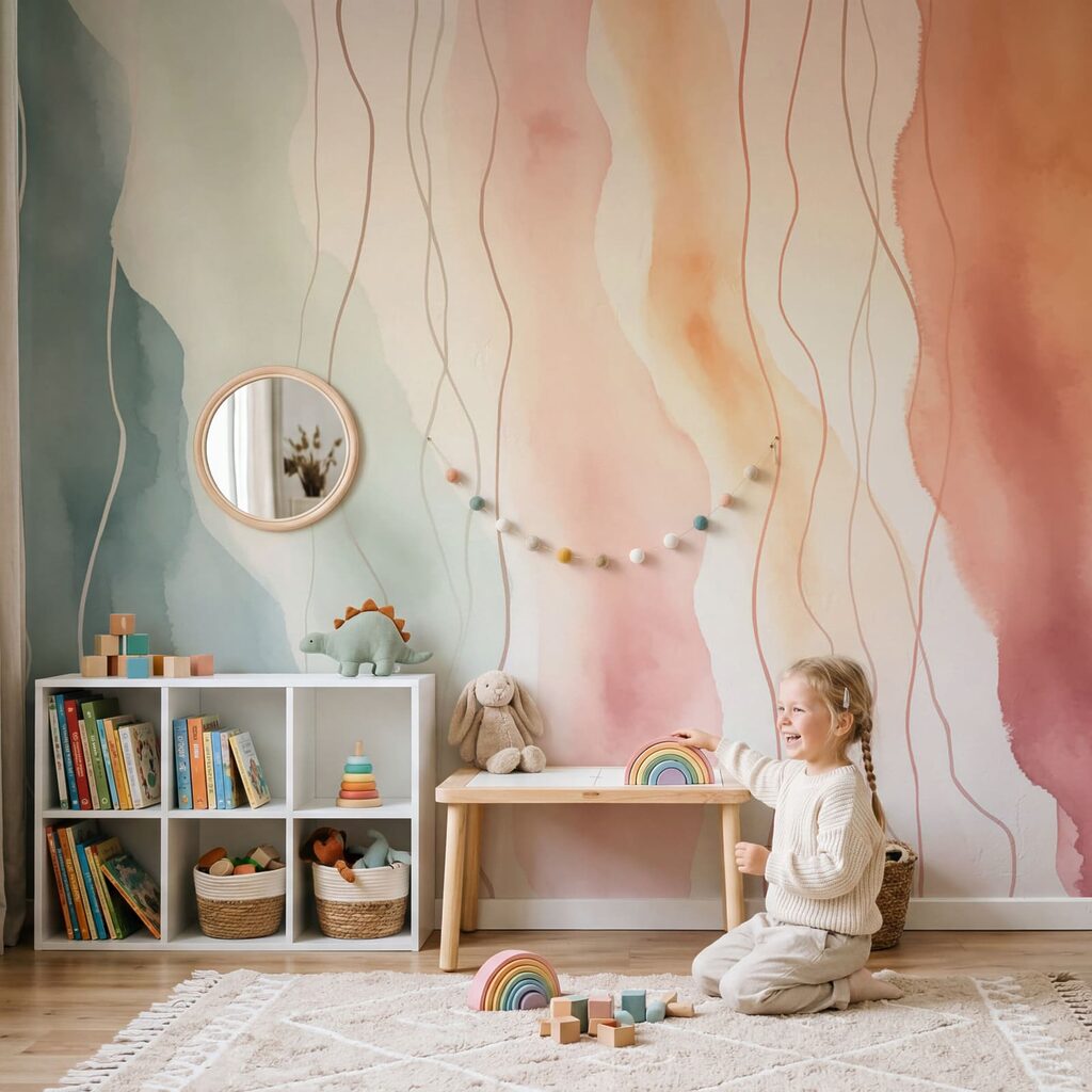 Benzi pastelate ondulate — interior 2