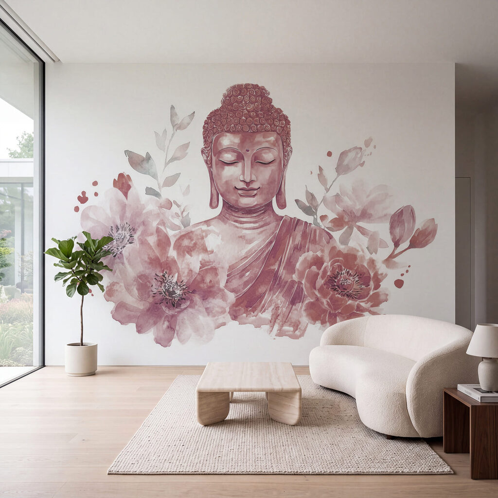 Buddha printre flori — interior 3