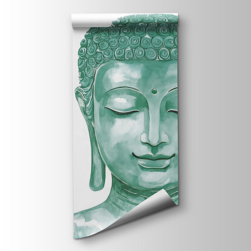 Buddha printre flori — vizualizare produs