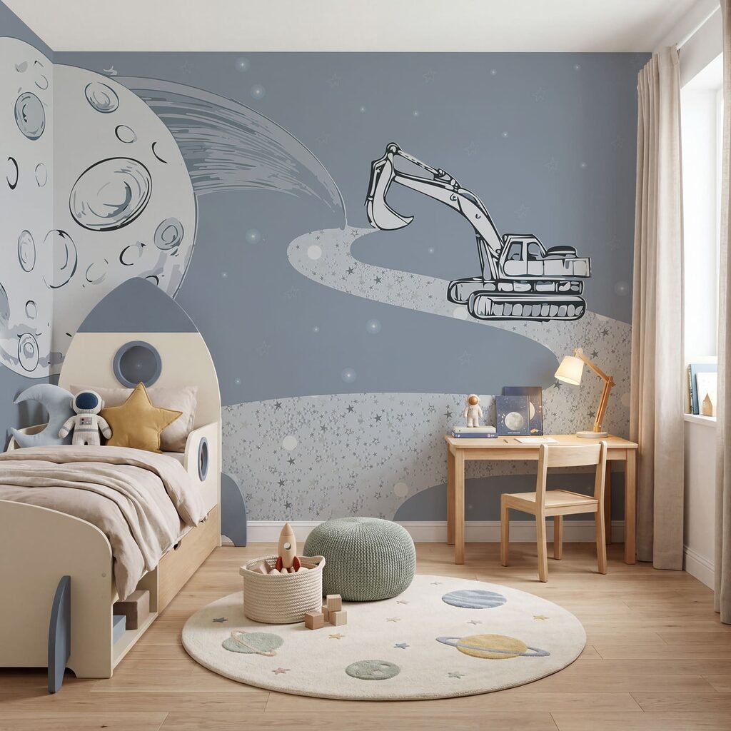 Excavator pe drum lunar — interior 1