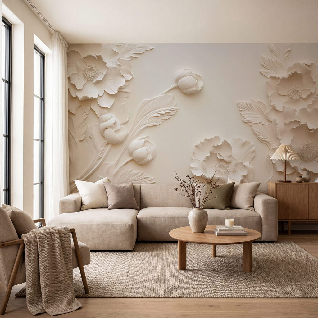 Flori albe pe margini — interior 1