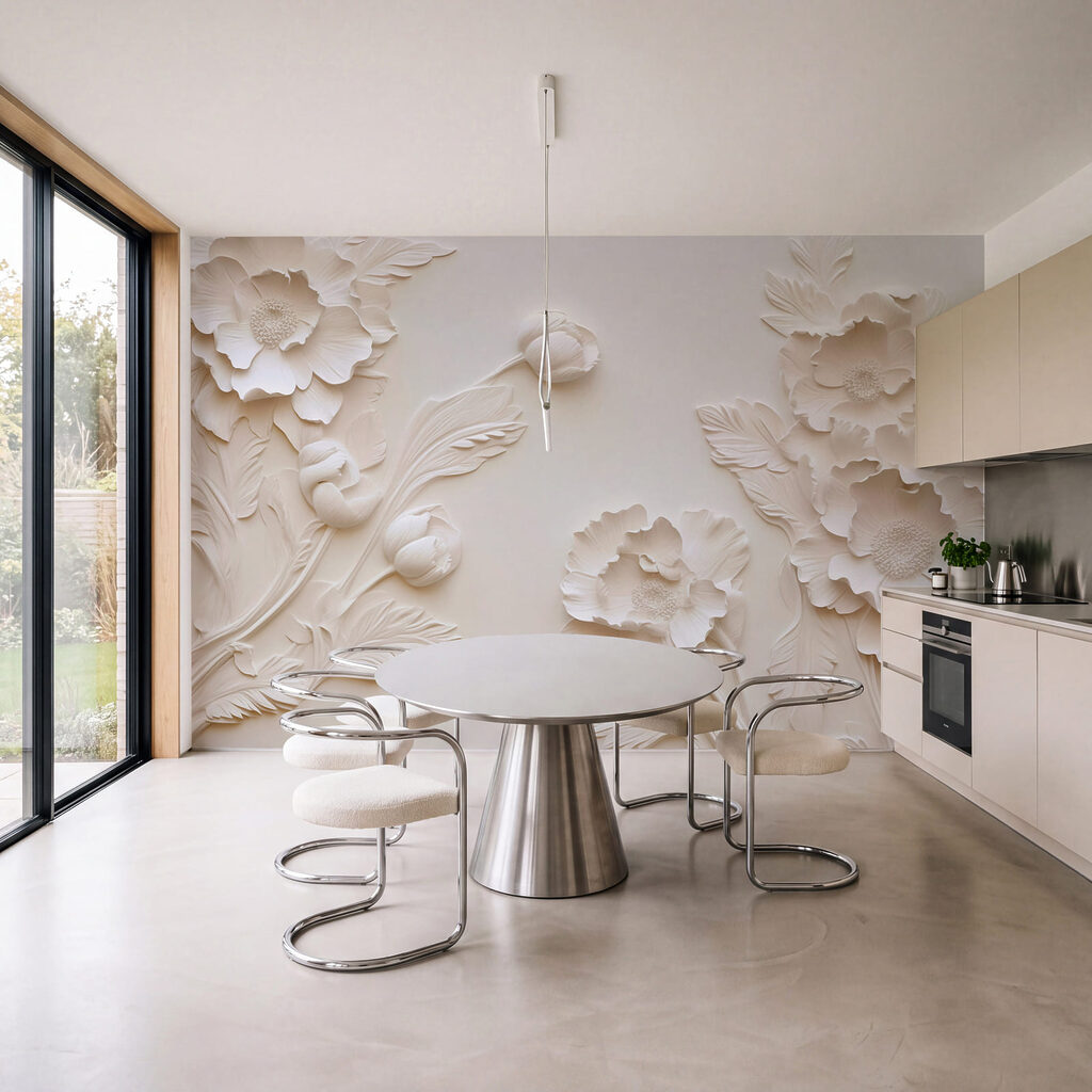 Flori albe pe margini — interior 3