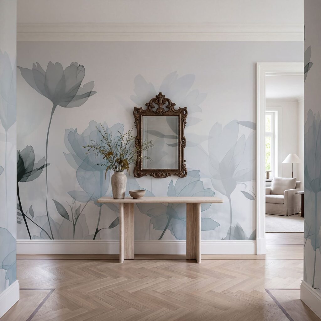 Flori în straturi transparente — interior 1