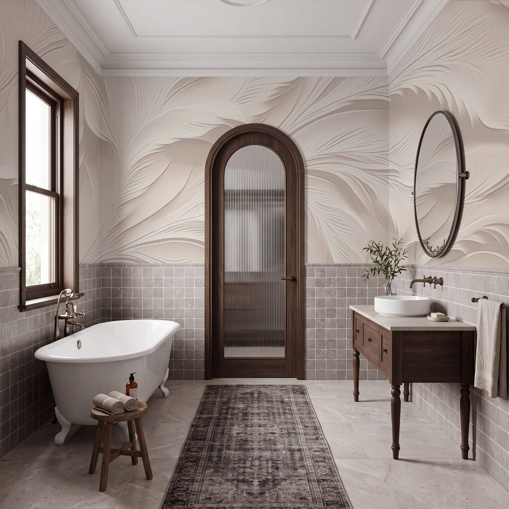 Pene albe, desen fin — interior 1