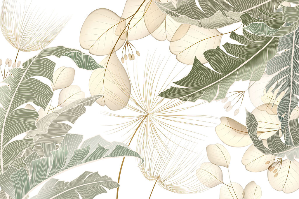 Frunze tropicale luminoase — design complet